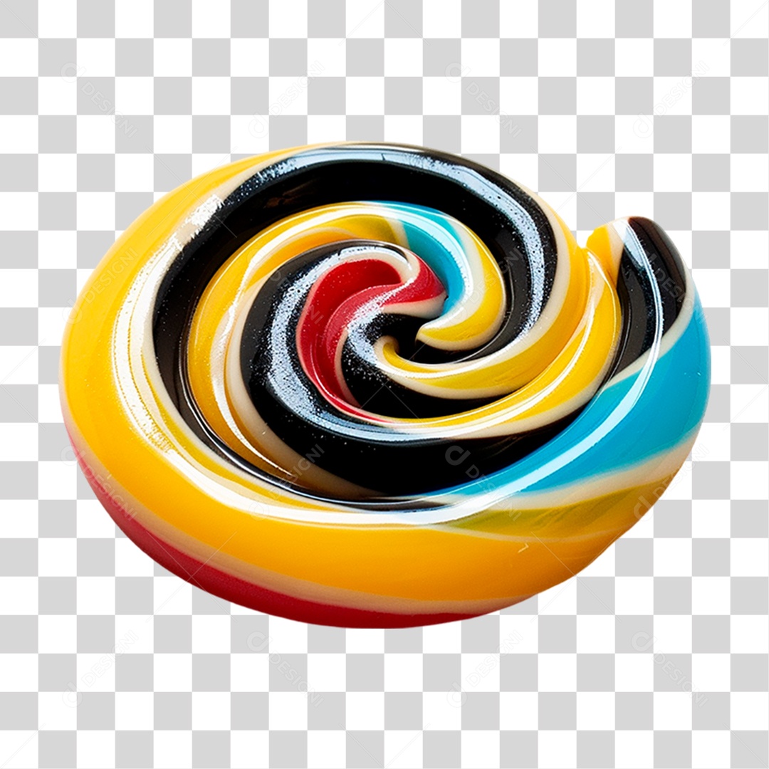 Pirulito Colorido PNG Transparente