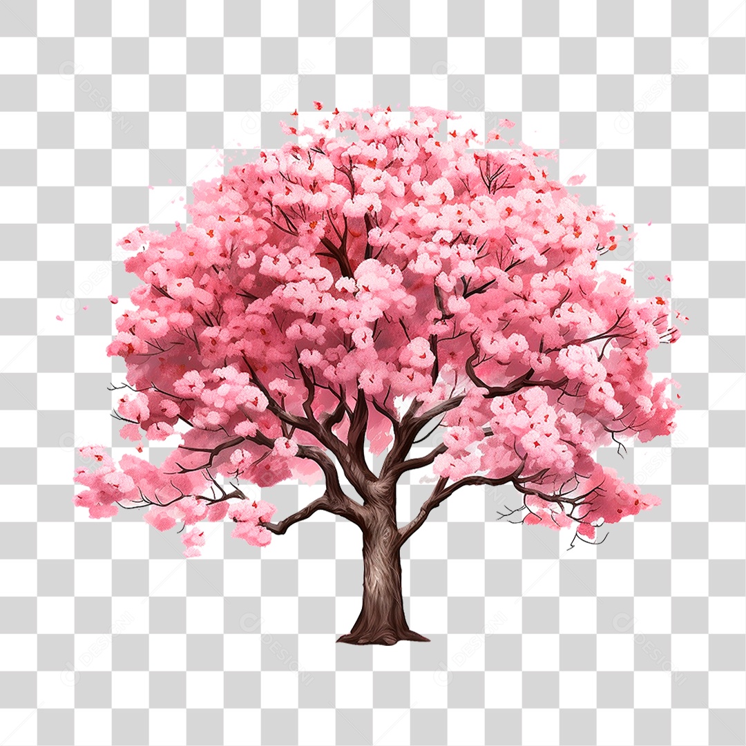 Árvore Cerejeira PNG Transparente