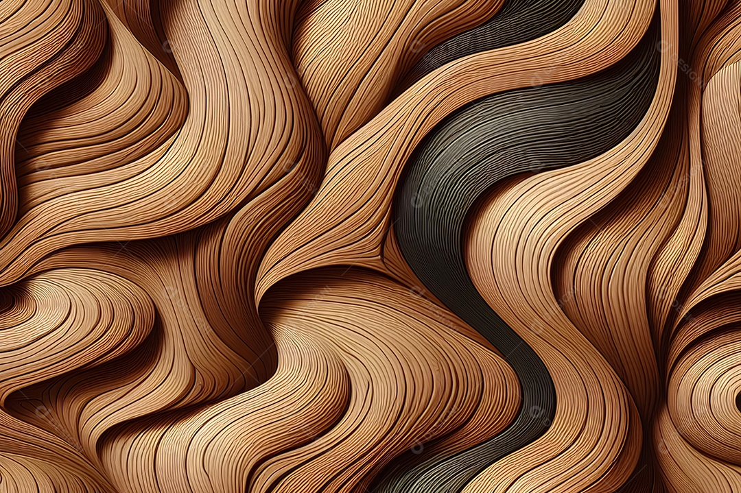 O padrão de fundo na madeira ou na parede de madeira lembra uma escultura em madeira