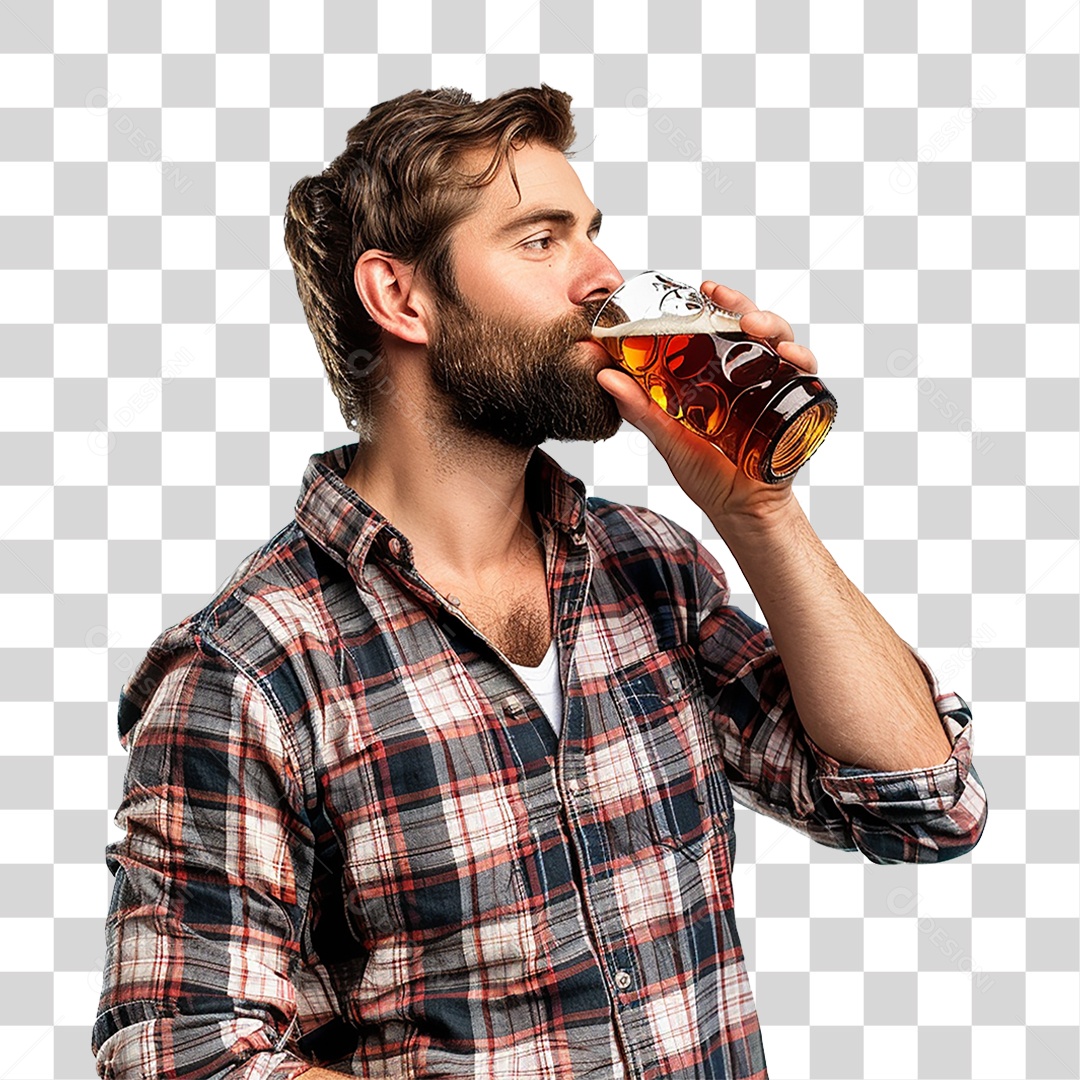 Pessoa Bebendo PNG Transparente