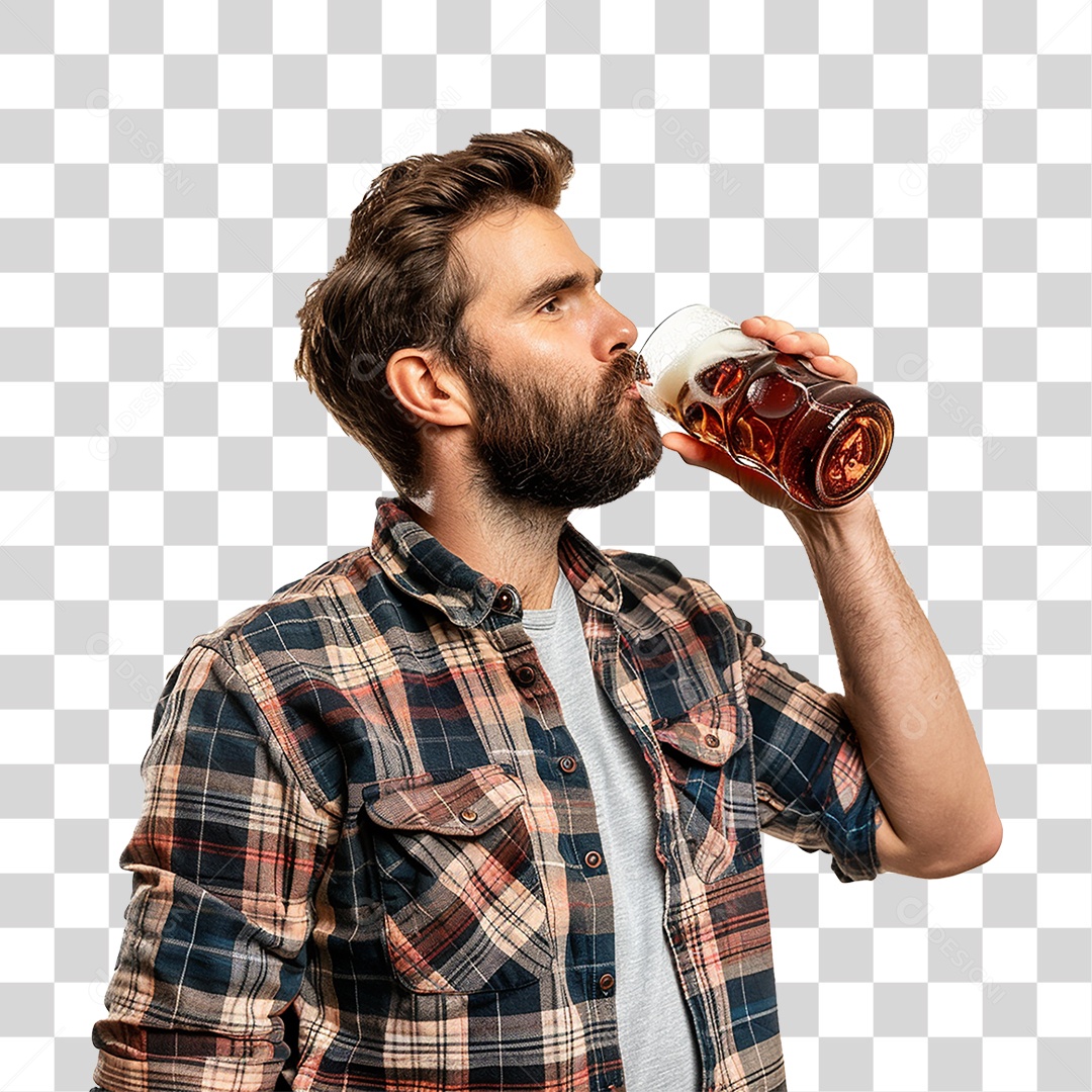Pessoa Bebendo PNG Transparente