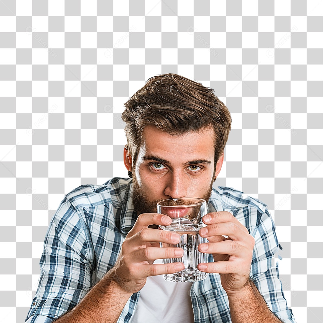 Pessoa Bebendo PNG Transparente
