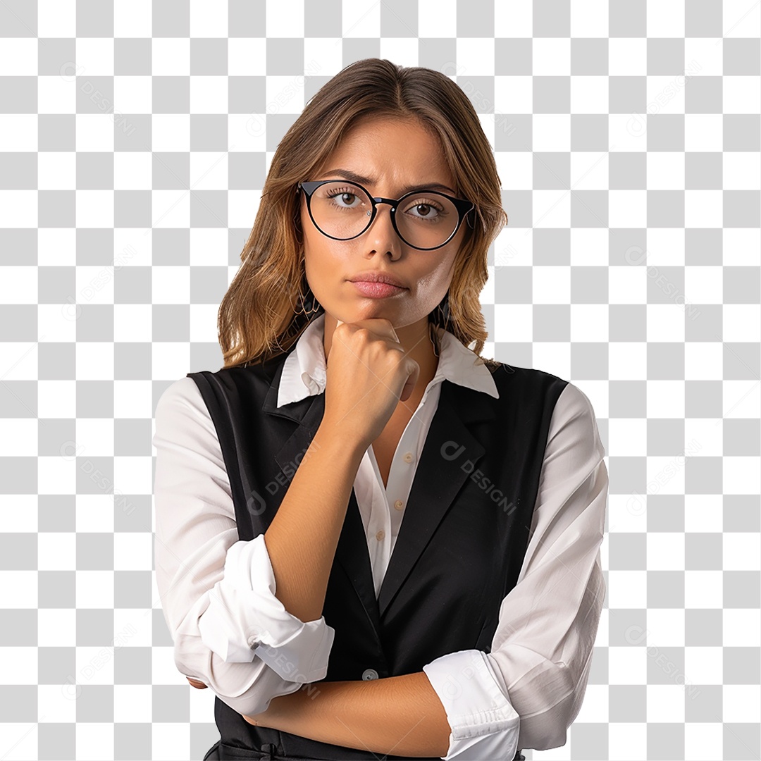 Mulher Secretaria PNG Transparente