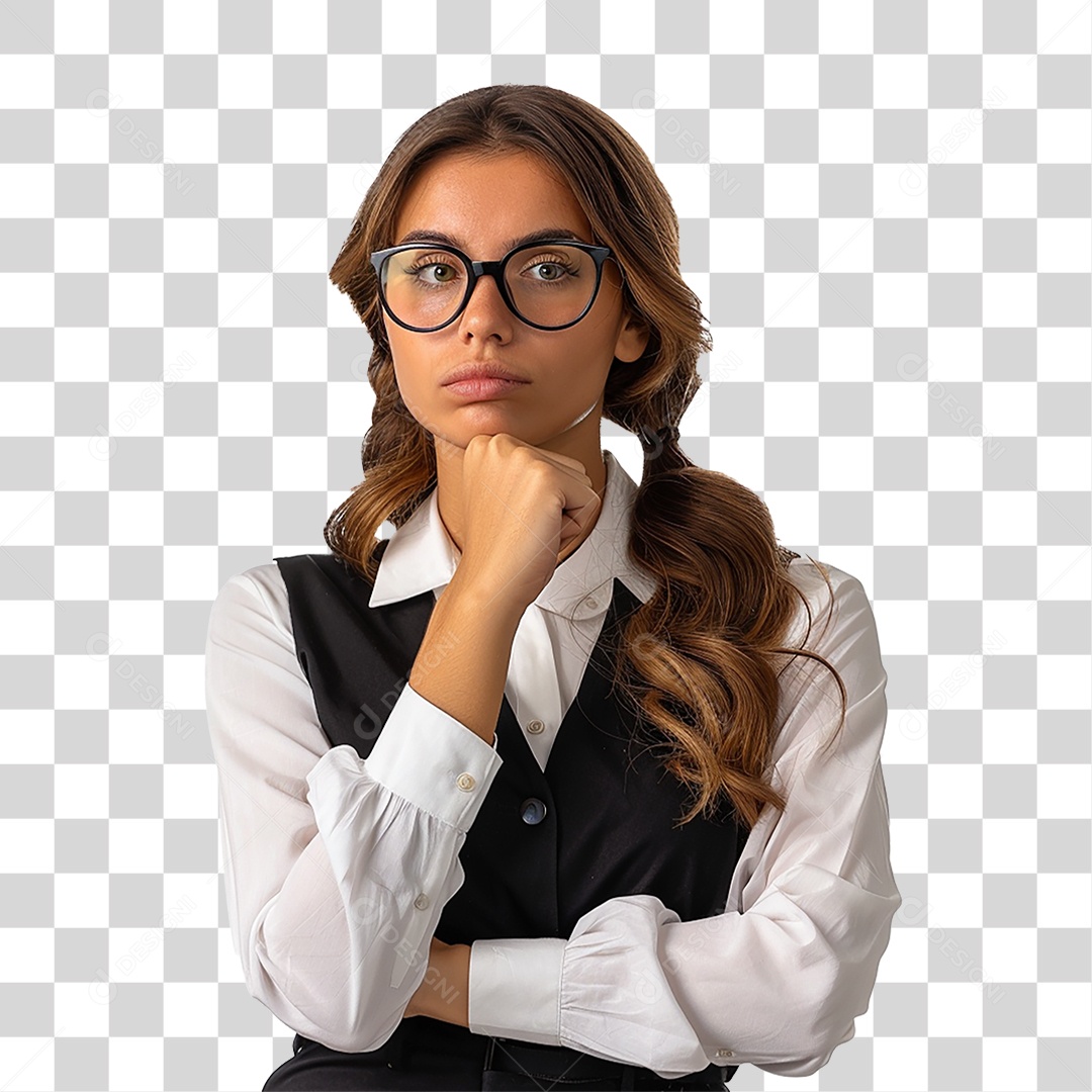 Mulher Secretaria PNG Transparente