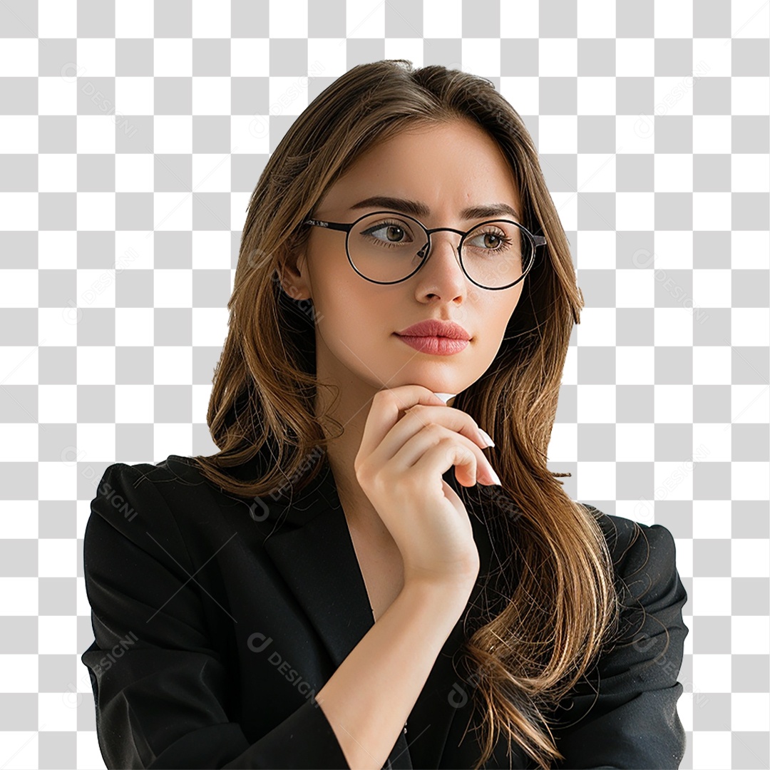 Mulher Secretaria PNG Transparente