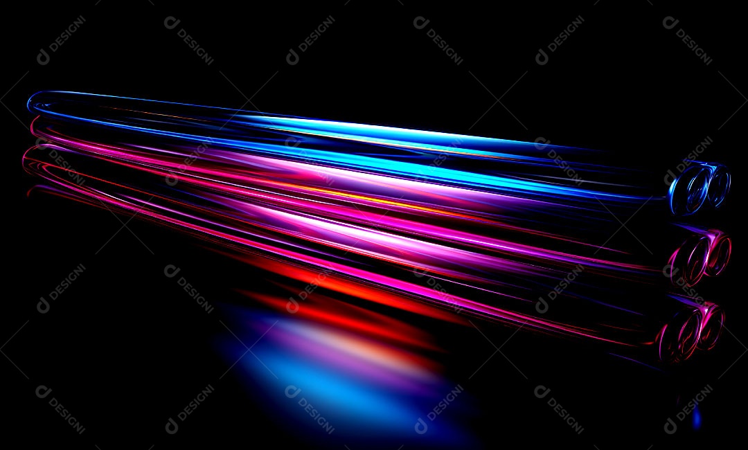 Fundo com padrão de luzes neon coloridas