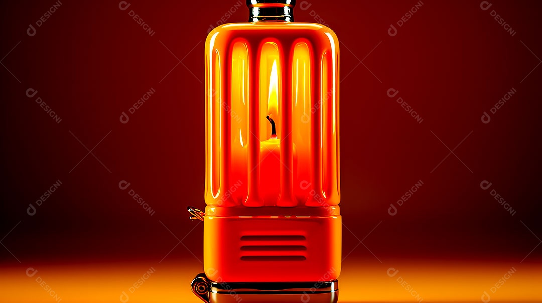 Luz neon mais clara em tons de fundo com padrão de luz amarela única