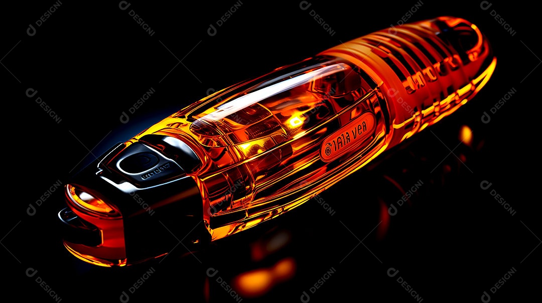 Luz neon mais clara em tons de fundo com padrão de luz amarela única