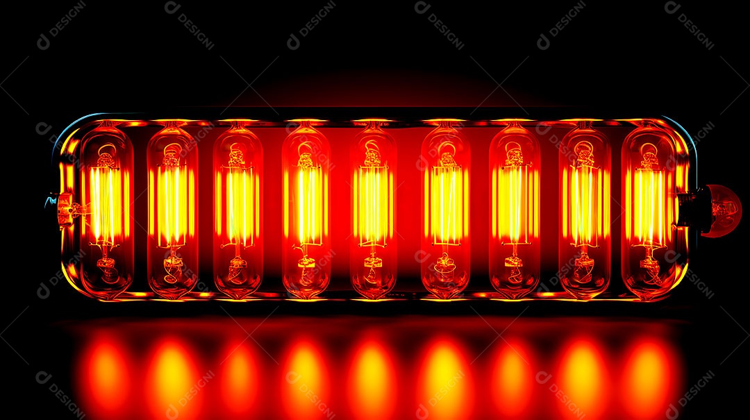 Luz neon mais clara em tons de fundo com padrão de luz amarela única