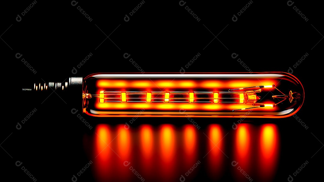 Luz neon mais clara em tons de fundo com padrão de luz amarela única