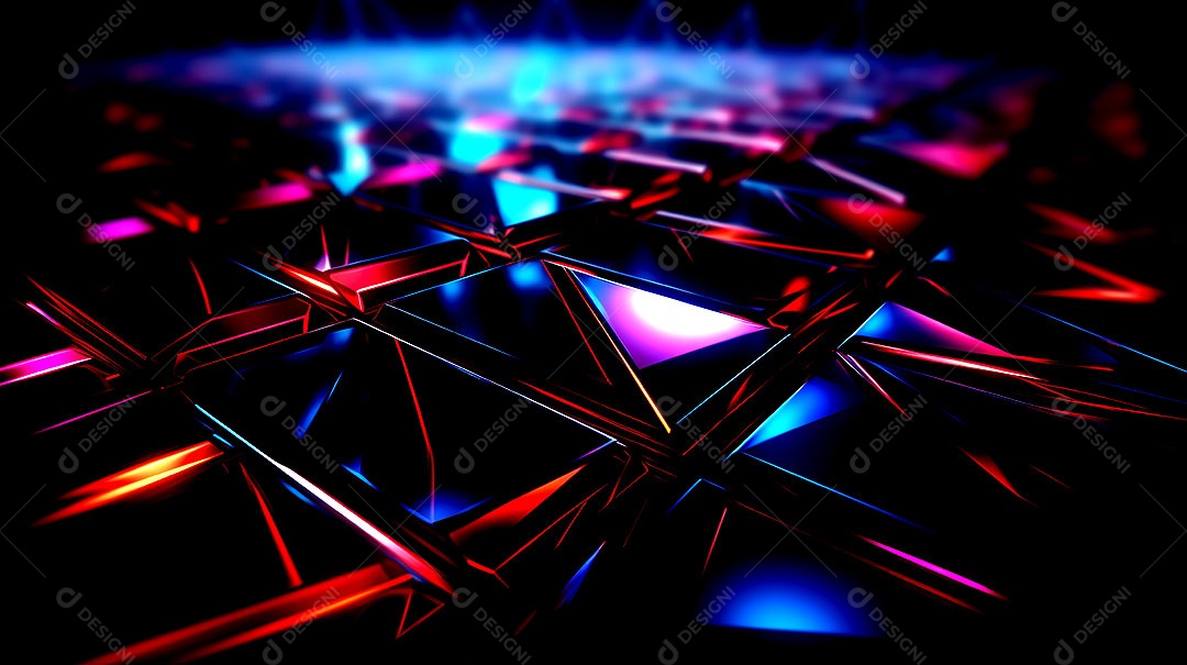 Design neon em formas neon no estilo minimalista