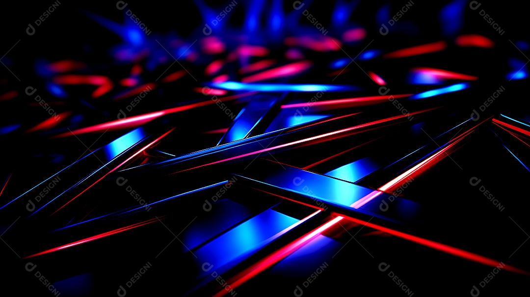 Design neon em formas neon no estilo minimalista