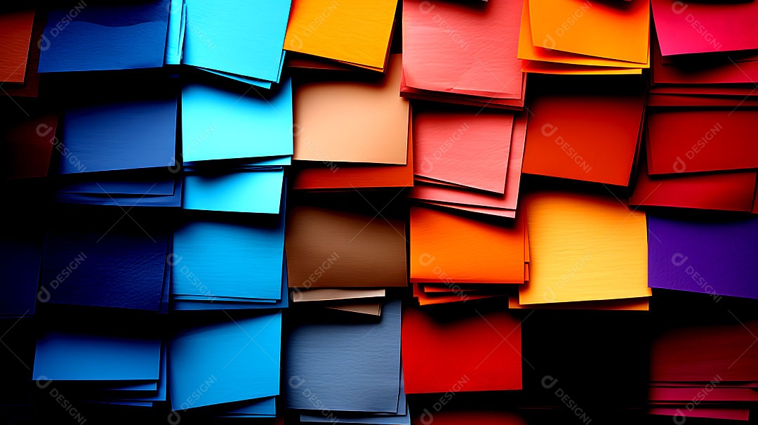 Papéis coloridos com fundos texturizados