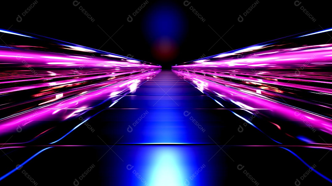 Fundo simples com luzes de tecnologia mínimas fundos de luzes de neon