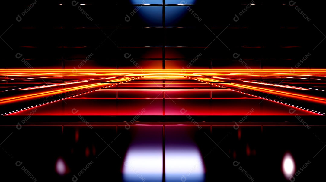 Fundo simples com luzes de tecnologia mínimas fundos de luzes de neon