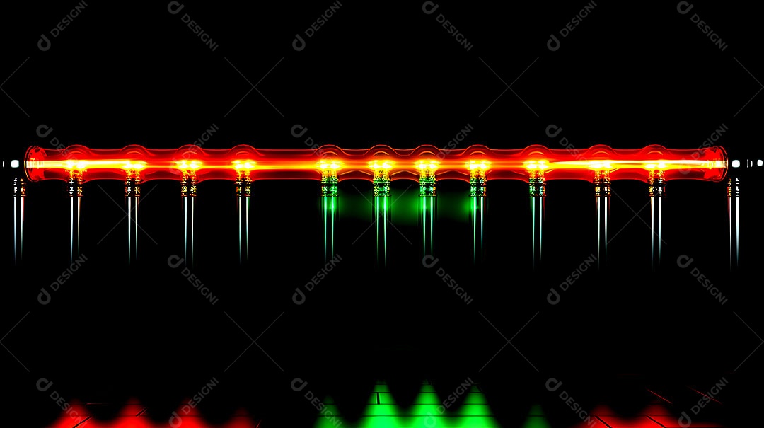 Fundo simples com luzes de tecnologia mínimas fundos de luzes de neon
