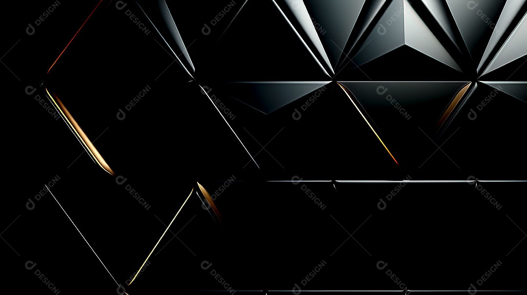 Fundo de parede semibrilhante com azulejos triangulares