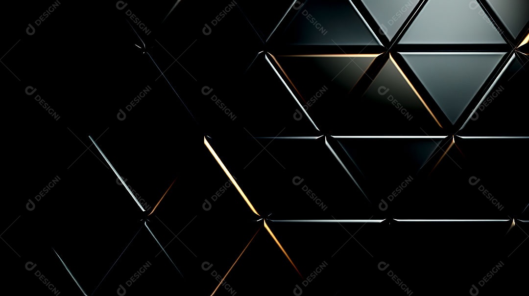 Fundo de parede semibrilhante com azulejos triangulares