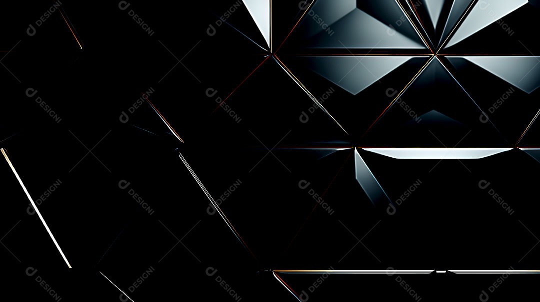 Fundo de parede semibrilhante com azulejos triangulares