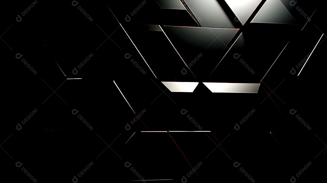 Fundo de parede semibrilhante com azulejos triangulares