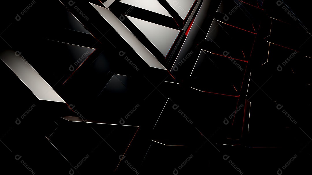 Fundo de parede semibrilhante com azulejos triangulares