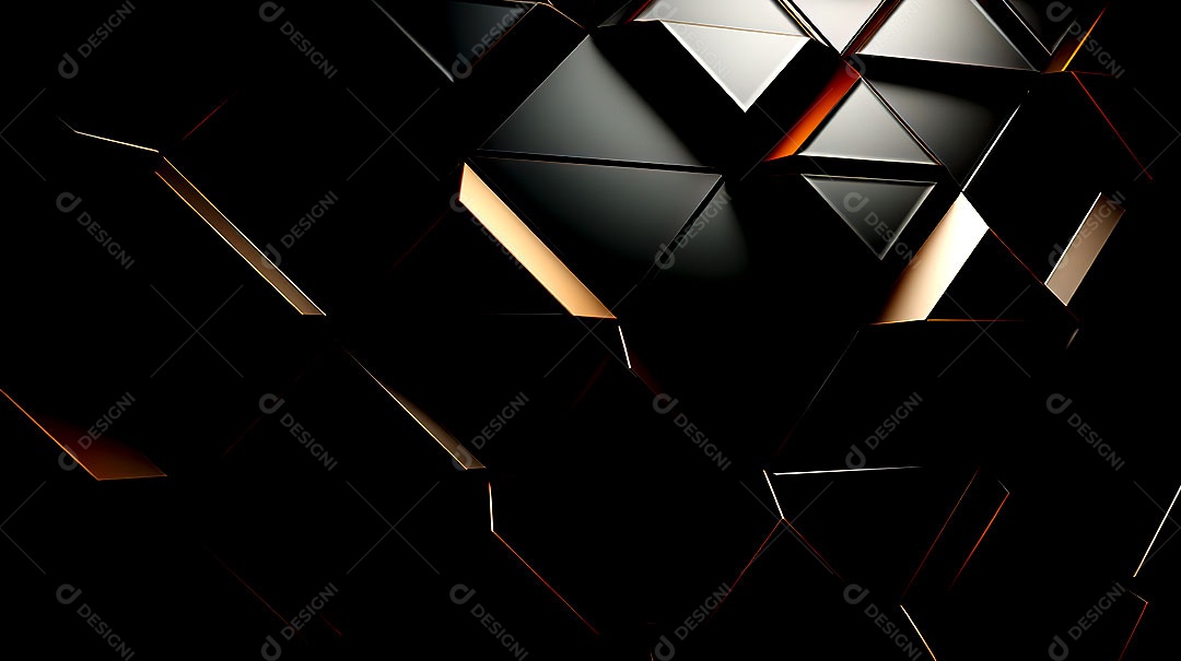 Fundo de parede semibrilhante com azulejos triangulares