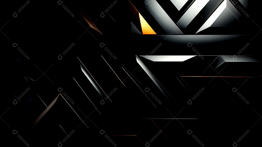 Fundo de parede semibrilhante com azulejos triangulares