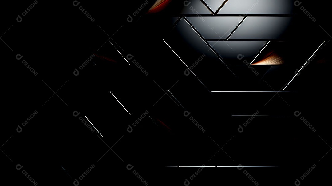 Fundo de parede semibrilhante com azulejos triangulares