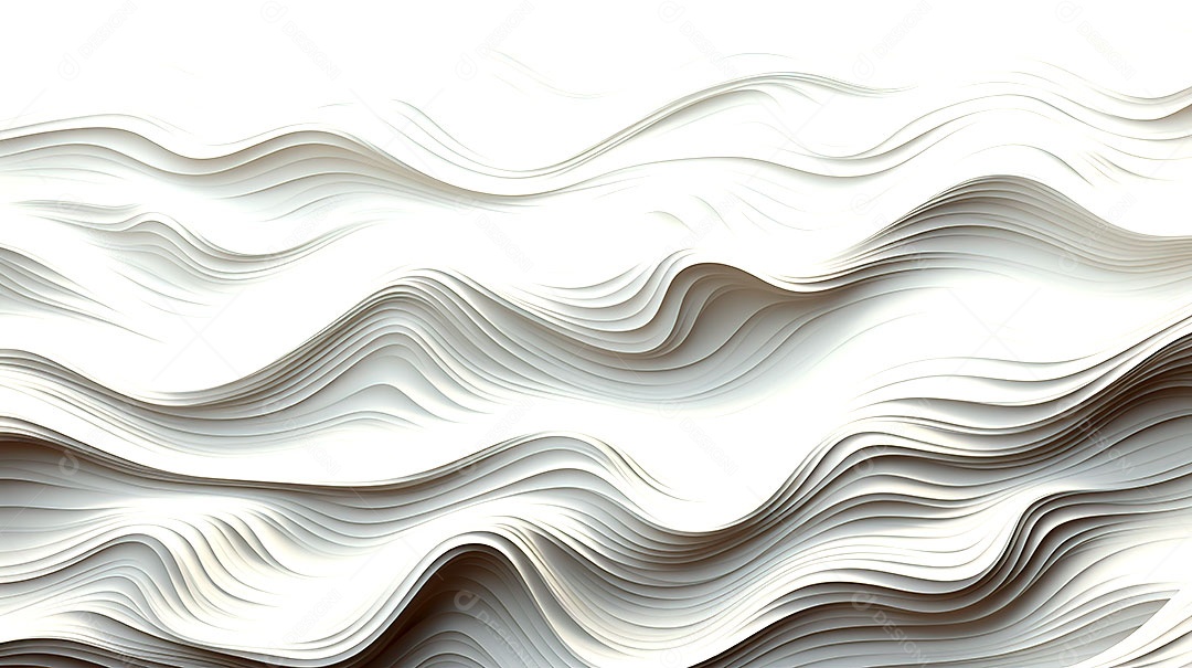 Design de fundo com formas onduladas 3D abstratas
