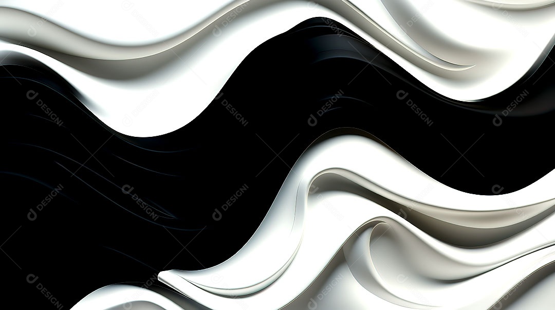 Design de fundo com formas onduladas 3D abstratas