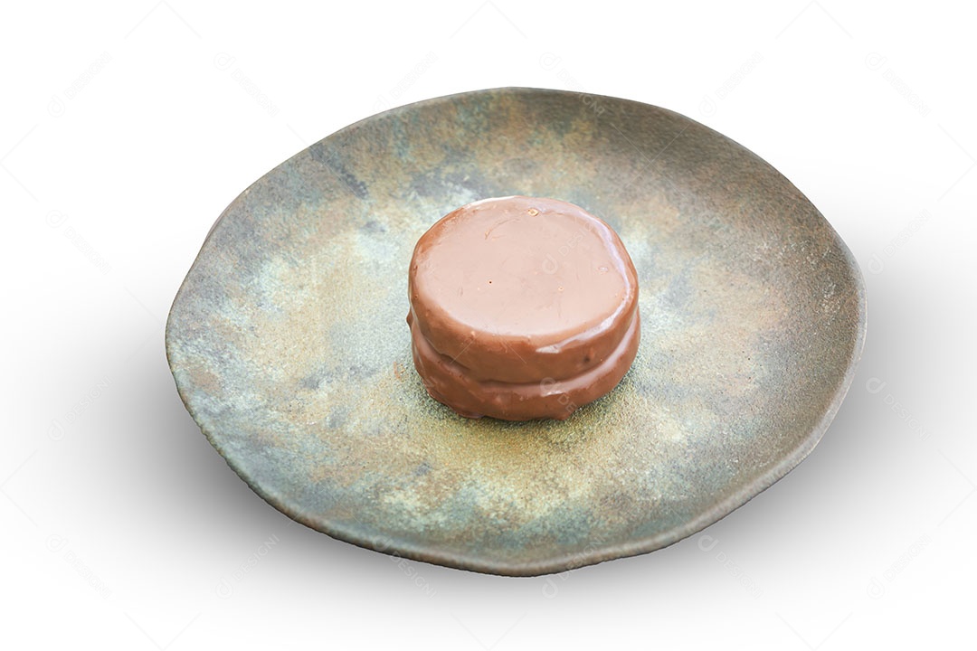 Pão de mel isolado em fundo branco