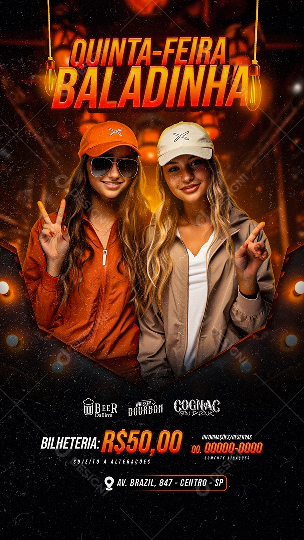 Story Flyer Quinta Feira Baladinha Show Social Media PSD Editável
