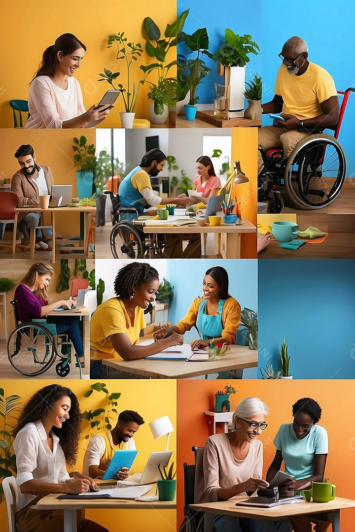 Inclusão de pessoas no trabalho integração de adultos deficiência