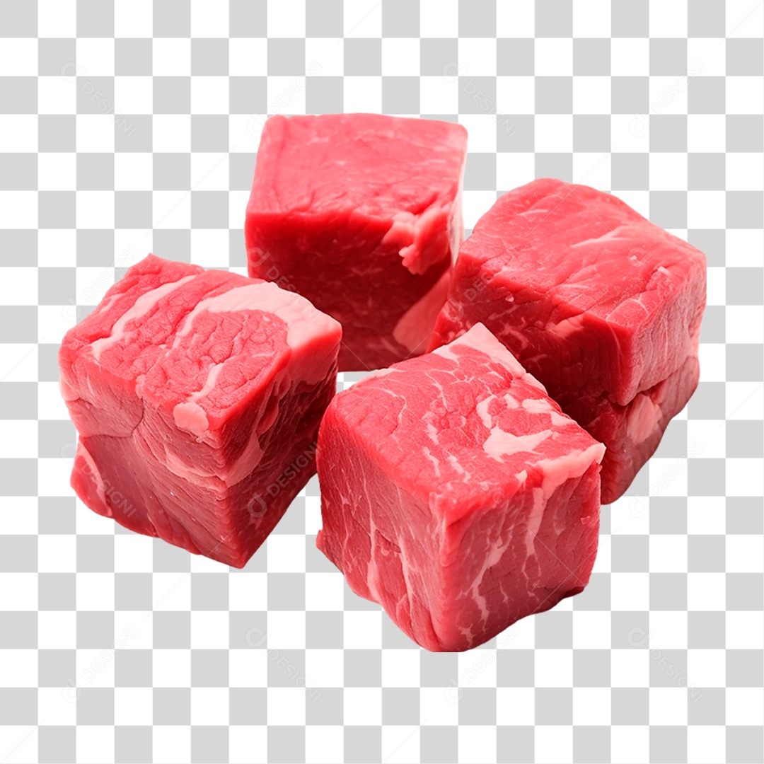 Cubos de Carnes PNG Transparente
