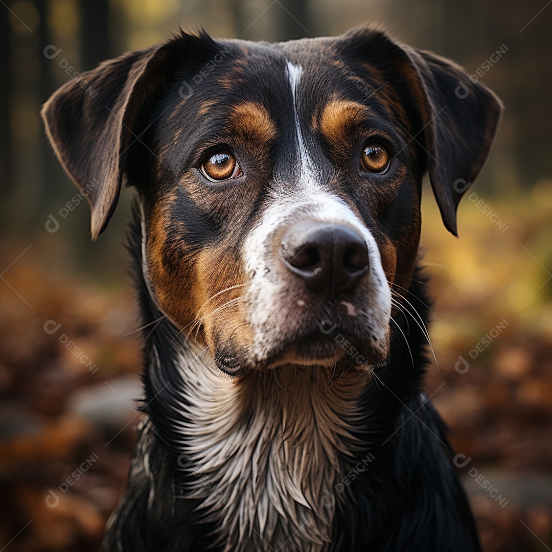 Cachorro sobre fundo isolado