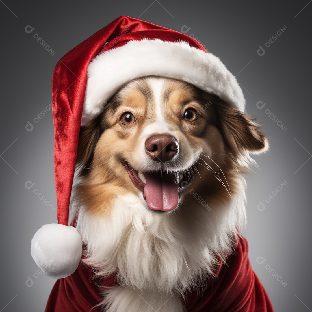 Cachorro sobre fundo isolado