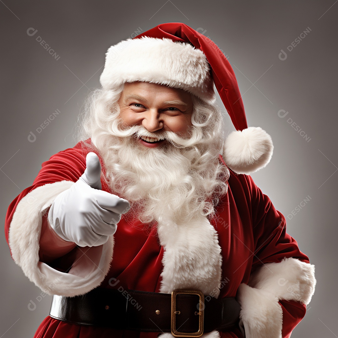 Papai noel sobre fundo isolado