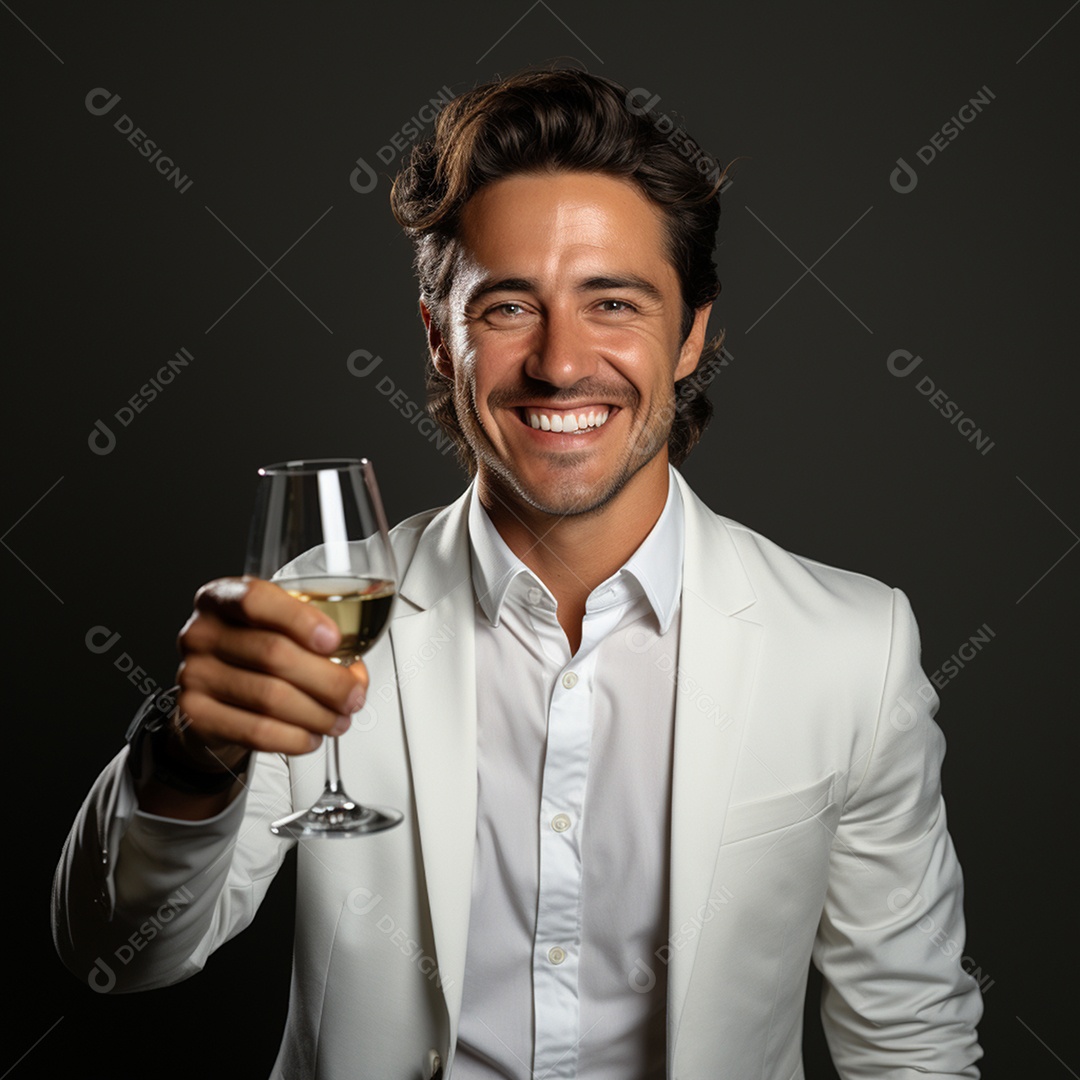 Homem jovem sobre fundo isolado