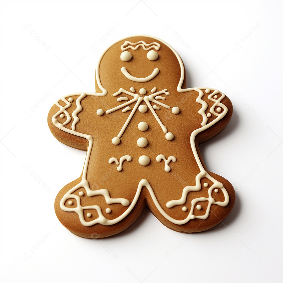 Biscoito de genbibre sobre uma mesa branca