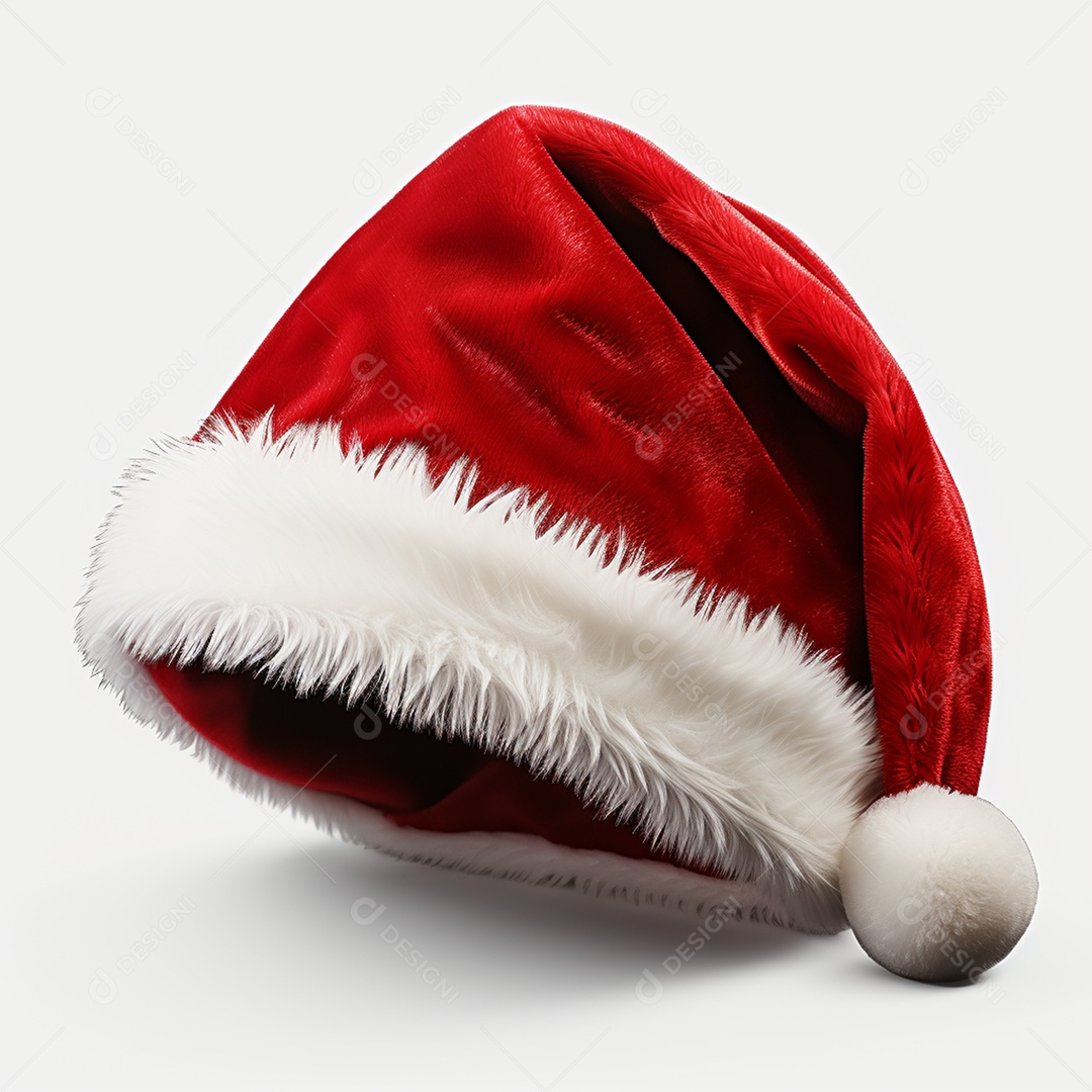 Gorro do Papai Noel sobre fundo isolado