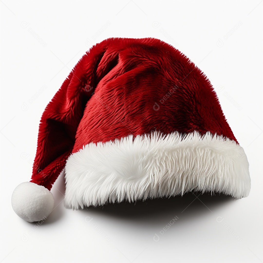 Gorro do Papai Noel sobre fundo isolado