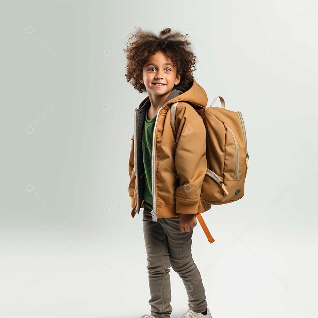 Estudante jovem sobre fundo isolado