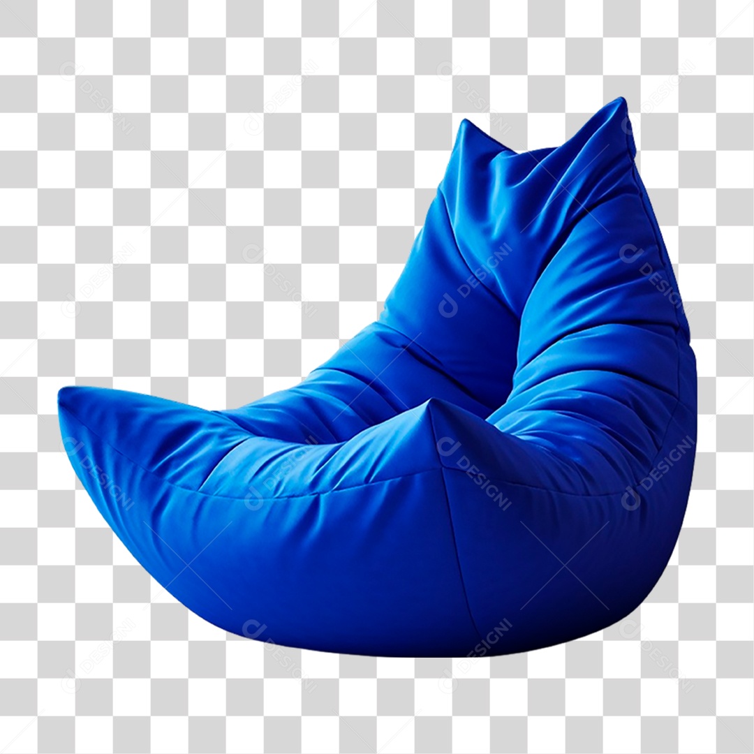 Puff de Couro PNG Transparente