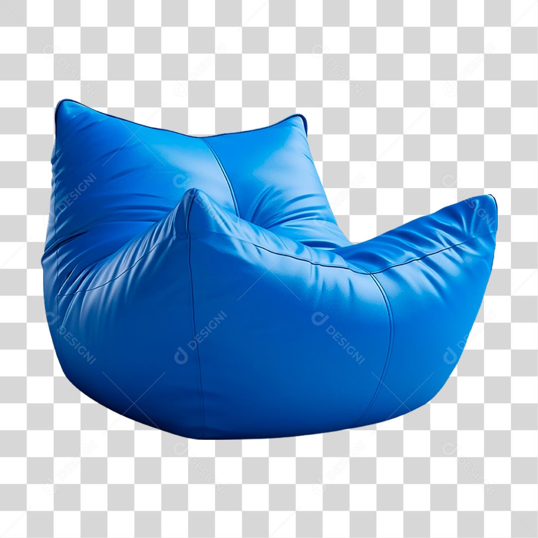 Puff de Couro PNG Transparente