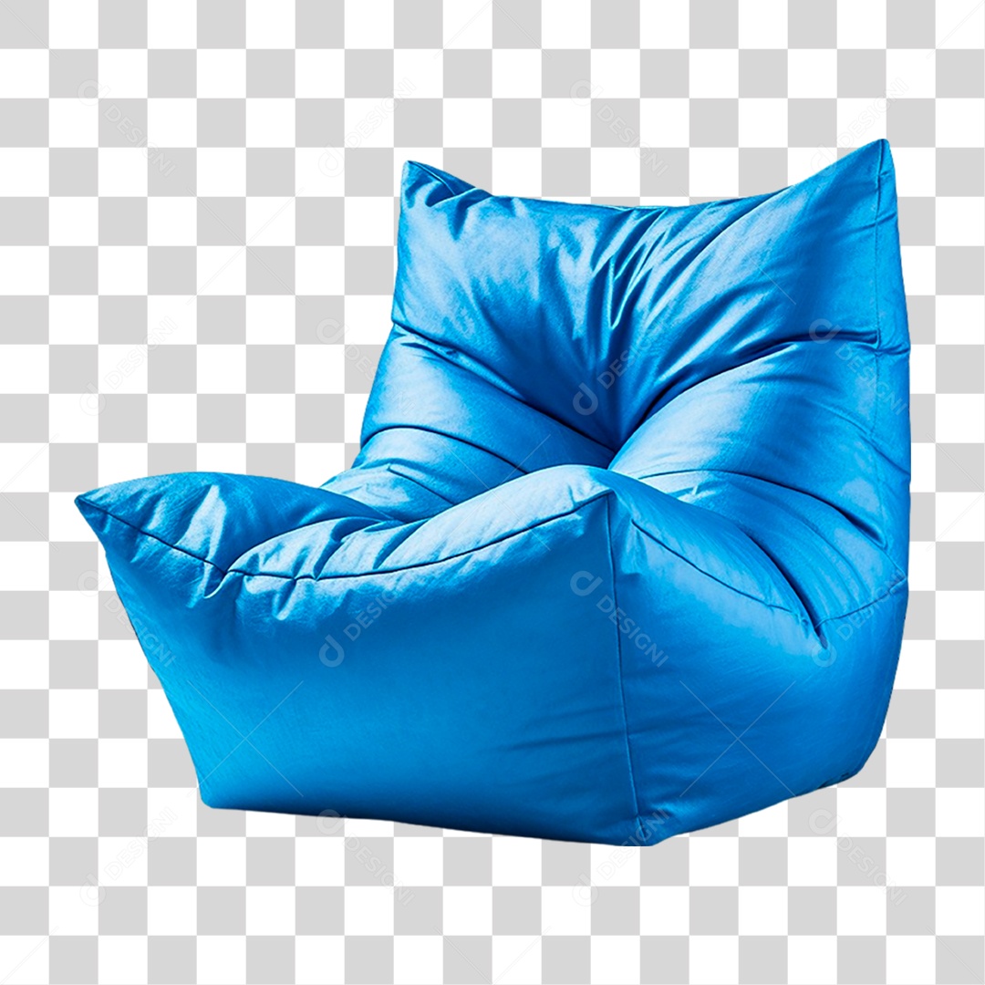 Puff de Couro PNG Transparente