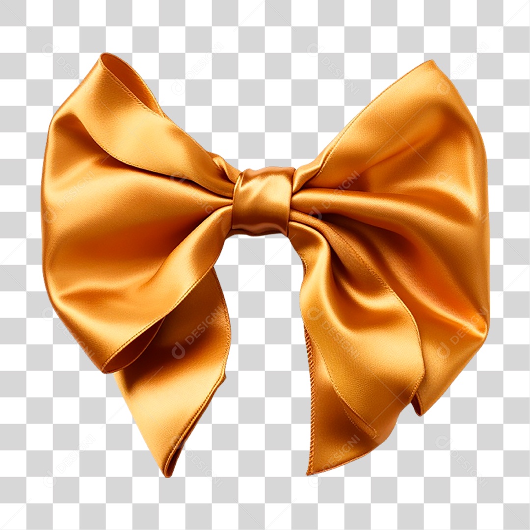 Laço Dourado PNG Transparente