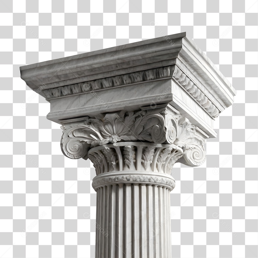 Coluna Estrutura Grega PNG Transparente