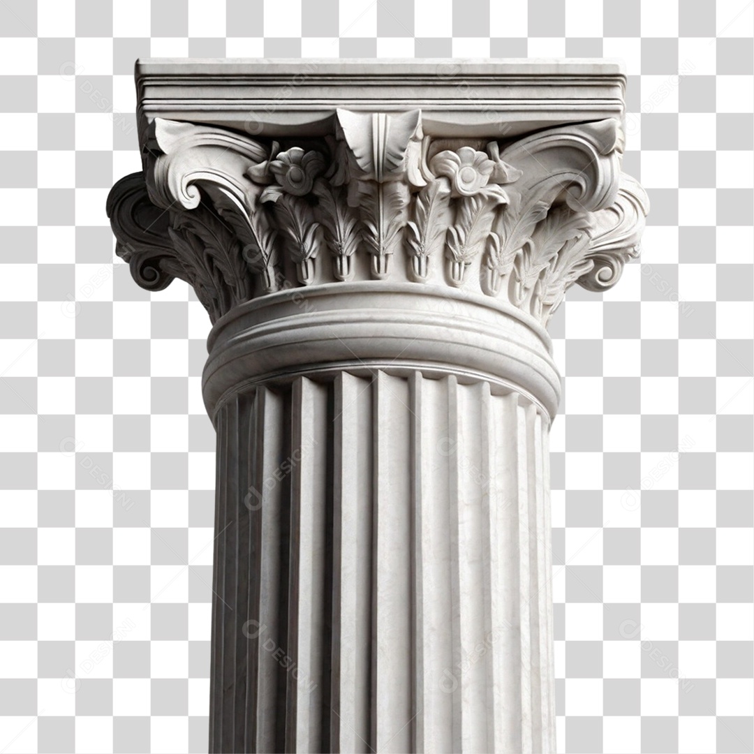 Coluna Estrutura Grega PNG Transparente