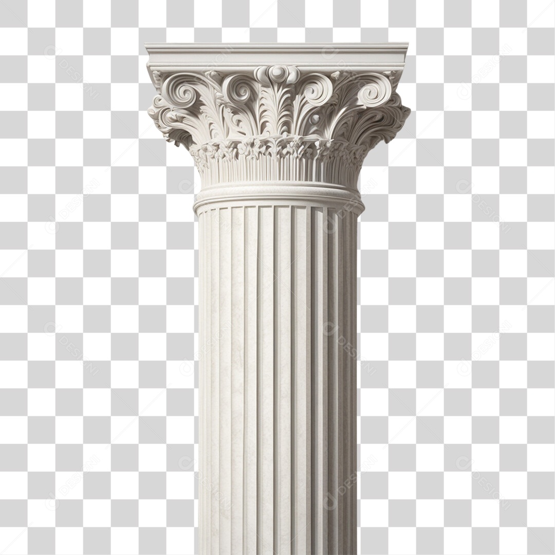 Coluna Estrutura Grega PNG Transparente