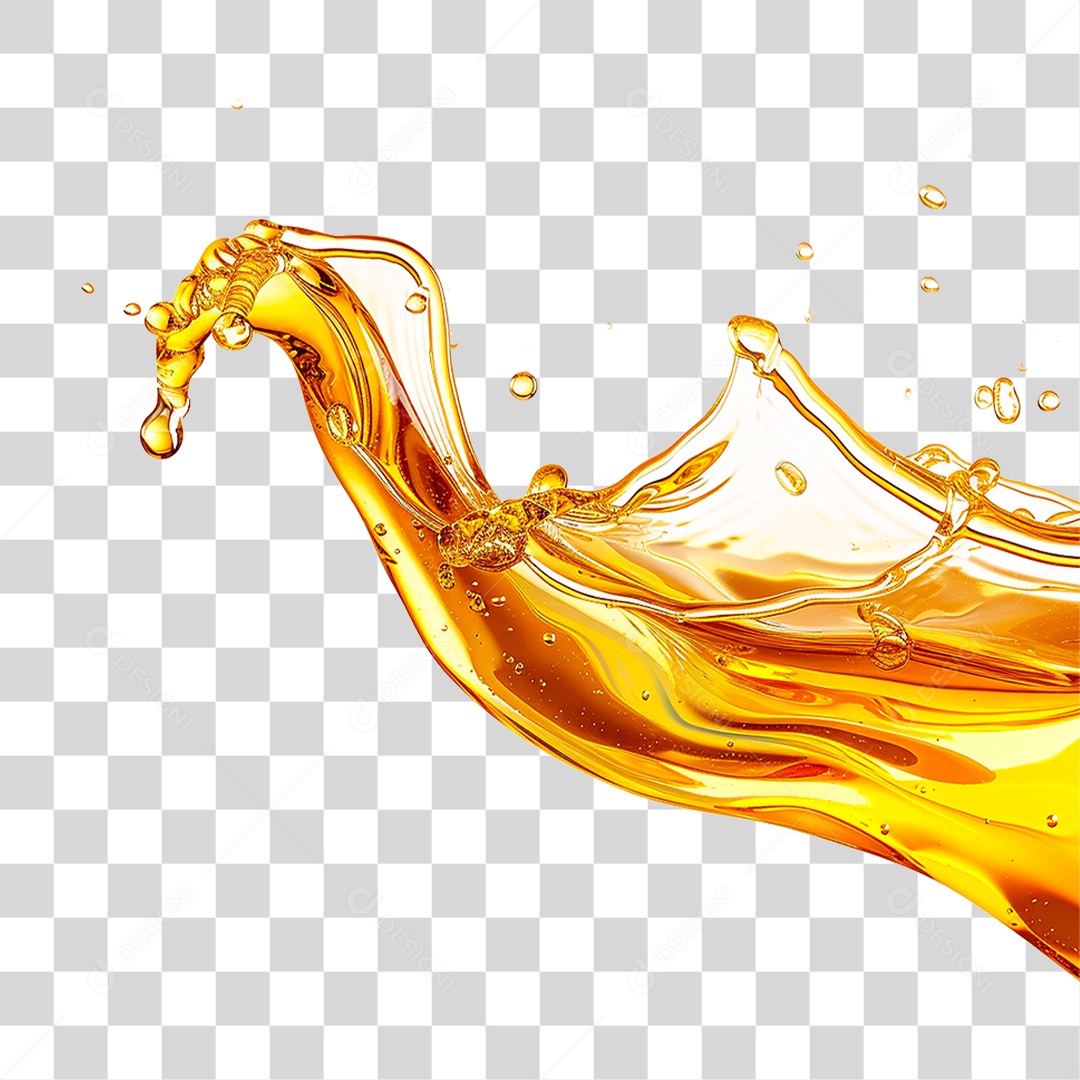 Splash de Óleo PNG Transparente